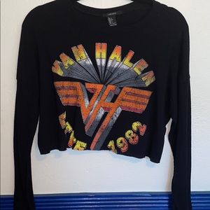 Van Halen cropped long sleeve T-Shirt